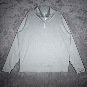 Peter Millar Gray Quarter Zip Pullover XL